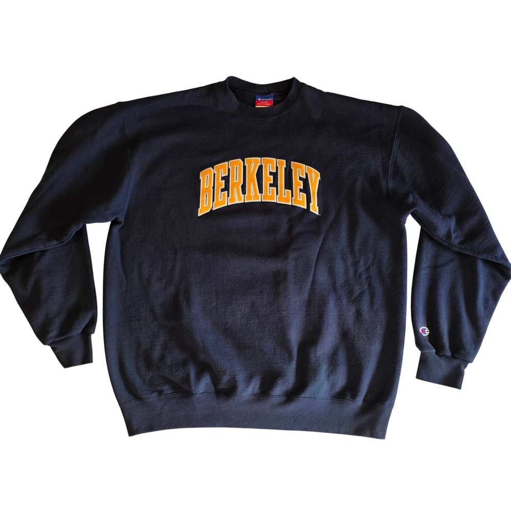 Champion Berkeley Cal Golden Bears Crewneck Sweatshirt Mens XL Navy CS1220-190